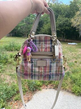 Coach Daisy Madras purse with wallet